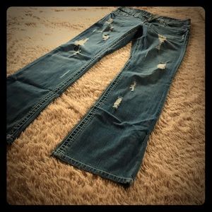 Cruel girl medium wash boot cut jeans size 5 long